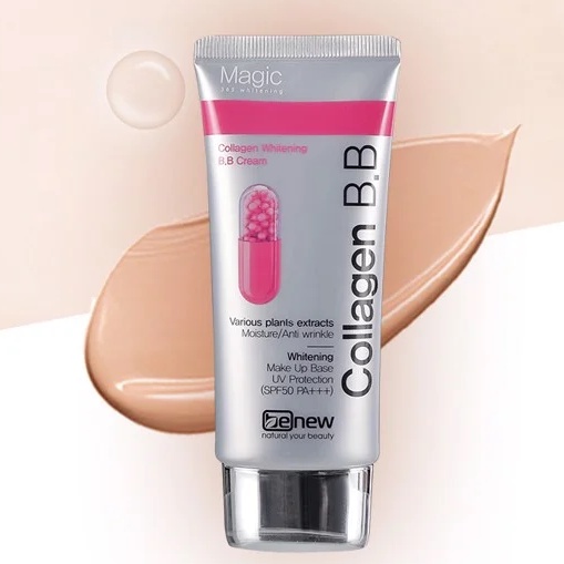 Kem nền trang điểm, dưỡng trắng da đa chức năng tinh chất collagen BB Cream Magic Benew Hàn quốc 30g/Tuýp