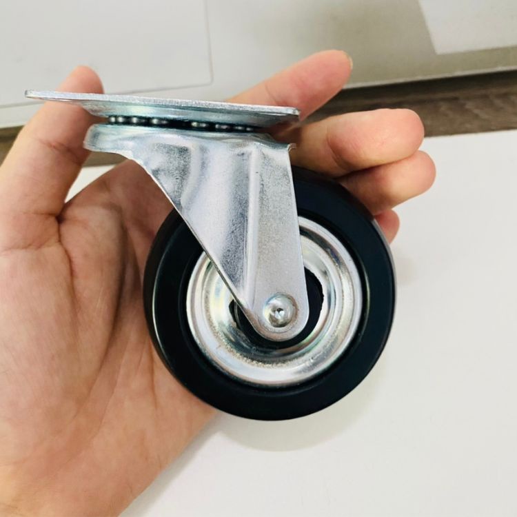 Combo 4 bánh xe chịu lực cao su siêu bền chắc chạy nhanh và siêu êm dùng trong gia đình nhà máy xí nghiệp bệnh viện....