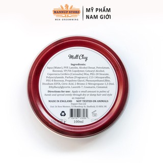 Sáp Vuốt Tóc Dapper Dan Matt Clay 100ml - Chính Hãng 100%