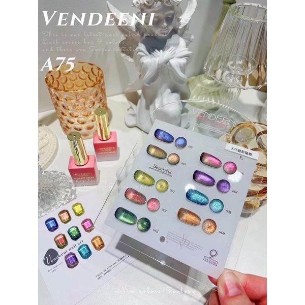 A75 A79 mắt mèo 9 màu tặng bảng màu