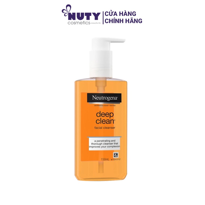 Sữa Rửa Mặt Neutrogena Làm Sạch Sâu Dạng Gel Deep Clean Facial Cleanser ( 150gr )