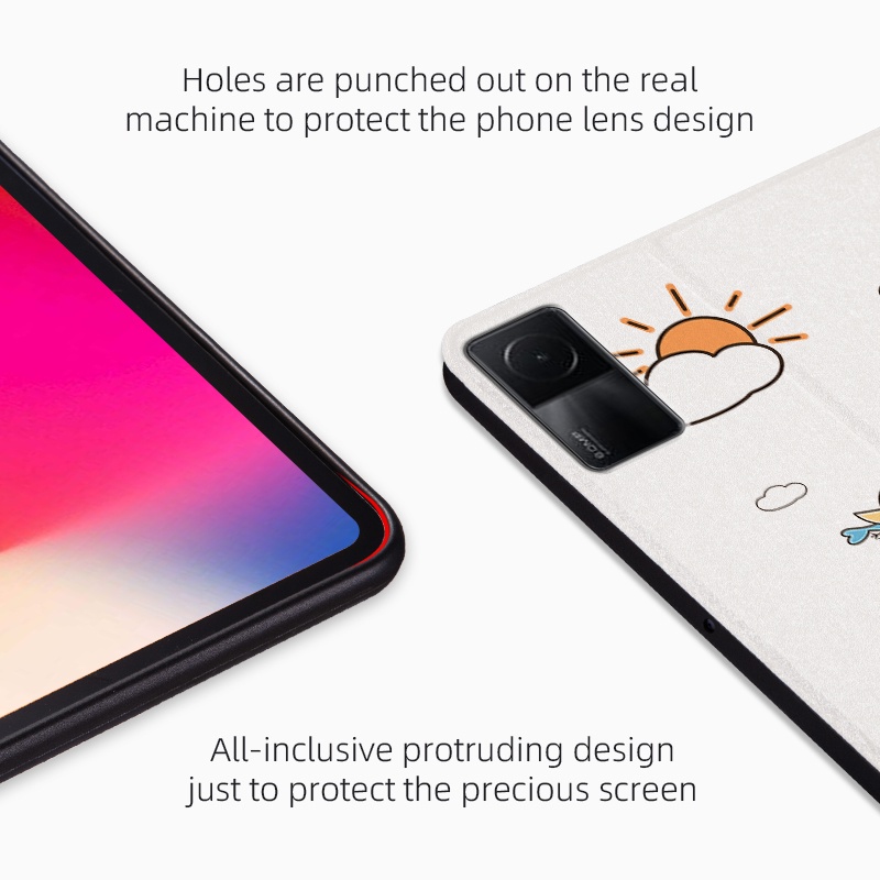 Ốp Máy Tính Bảng PU Nắp Gập Họa Tiết Hoạt Hình Dễ Thương Cho Xiaomi Redmi Pad  10.61 "RedmiPad 5G 4G VHU4254IN