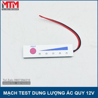 Mạch test dung lượng bình ắc quy 12V