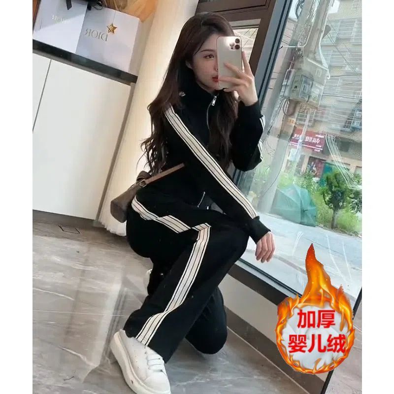 Bộ Đồ Cotton Hai Món Thời Trang Mùa Thu Hàn Quốc 2022 Cho Nữ