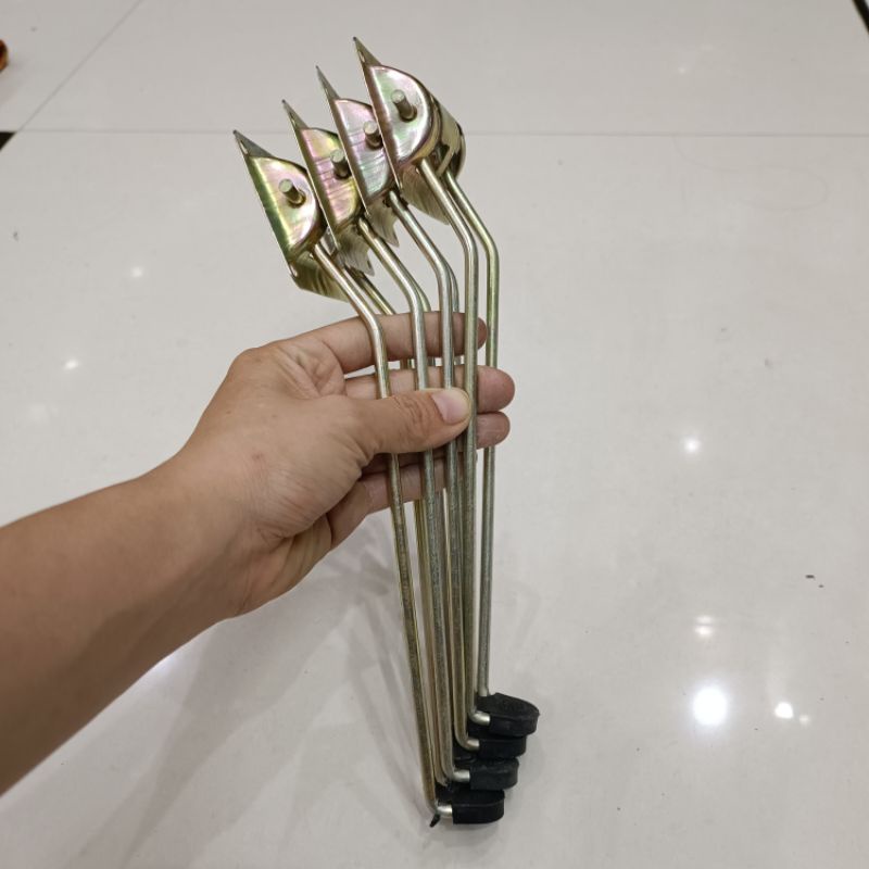 Bộ chân bàn sắt,bộ chân gấp bàn thấp,chân bóp sắt chống rỉ