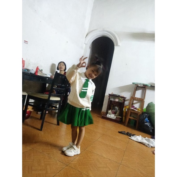 Set váy học sinh bé gái