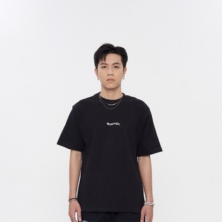 Áo thun RECIN Basic, trắng/ đen