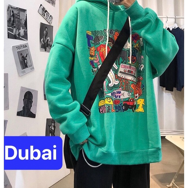 ÁO KHOÁC HOODIE NAM NỮ CHẤT NỈ DÀY PHOM FORM RỘNG