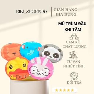 Mũ trùm đầu bọc tóc khi tắm - Mũ chụp tóc khi tắm nhiều hình dễ thương (MCT01)