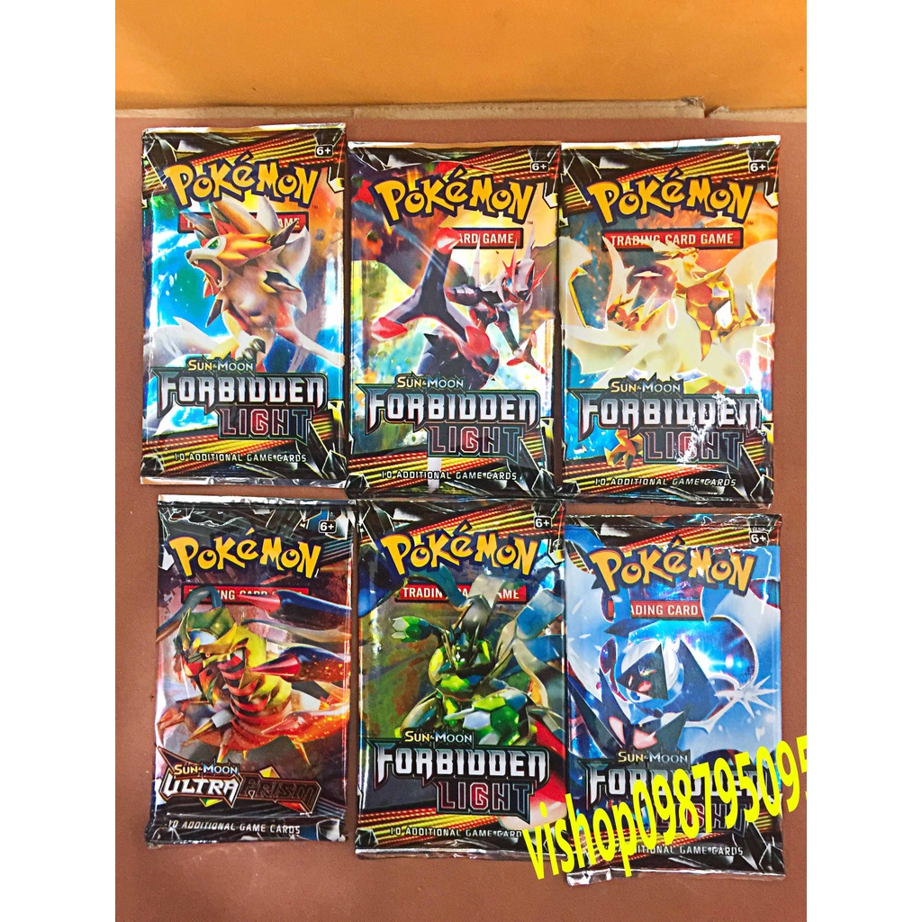 Sỉ 1 gói thẻ pokemon 10 lá