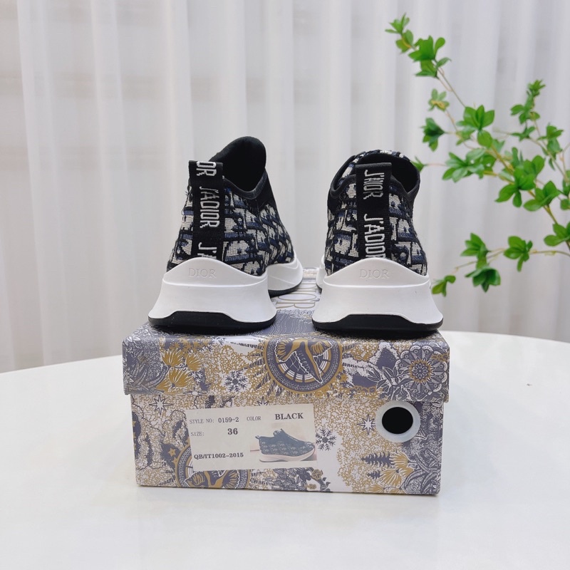 Giày thể thao nâng đế dáng thêu dáng lười tiện lợi hàng cao cấp fullbox