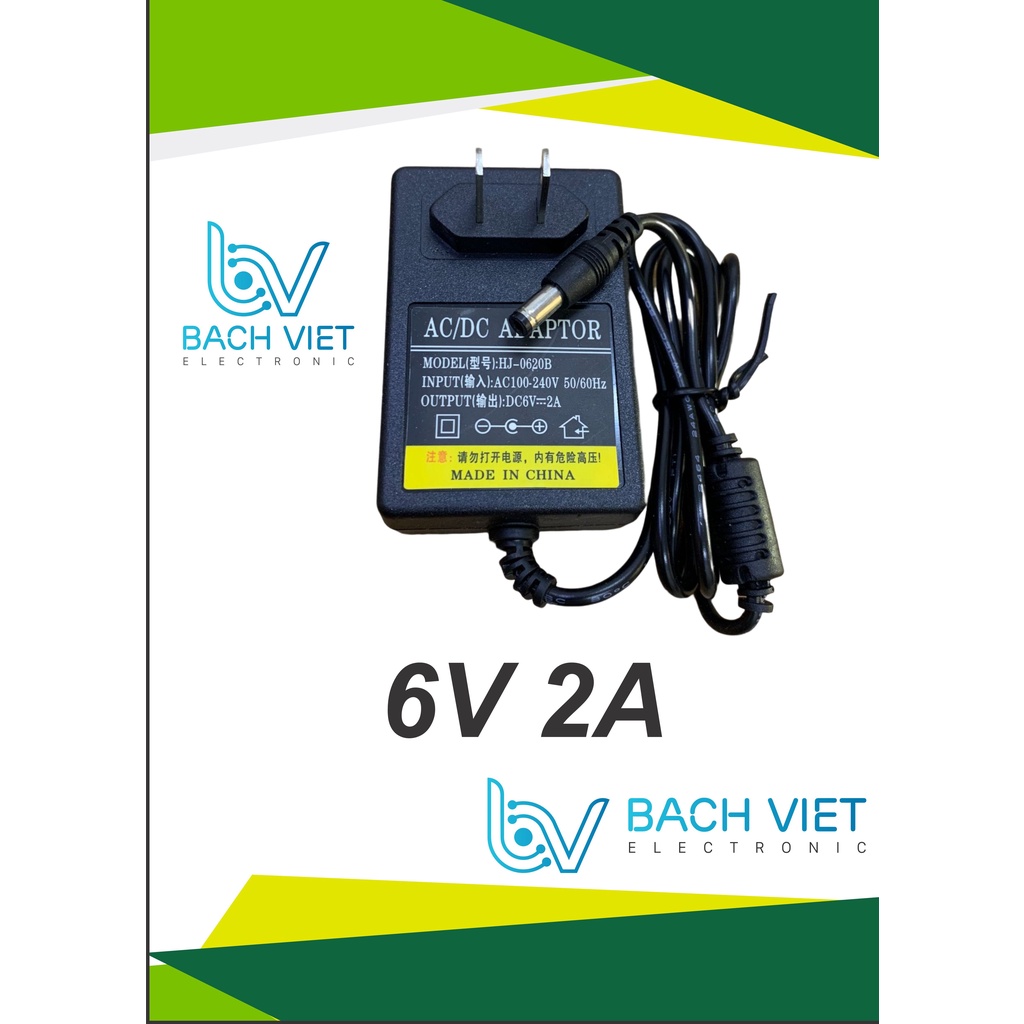 Adapter nguồn 3V / 4.5V / 5V / 6V / 7.5V / 9V / 12V - 1A / 2A / 3A / 5A - Jack DC 5.5mm