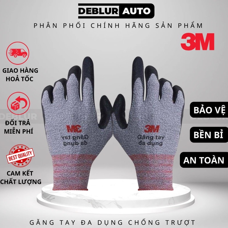 Găng tay đa dụng 3M - Găng tay bảo hộ đa năng làm vườn, khuân vác, sữa chữa, lái xe, bảo trì, thi công - Chính hãng
