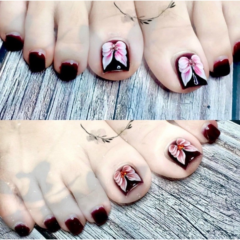 Hoa bột 100b ôm móng tay chân nn