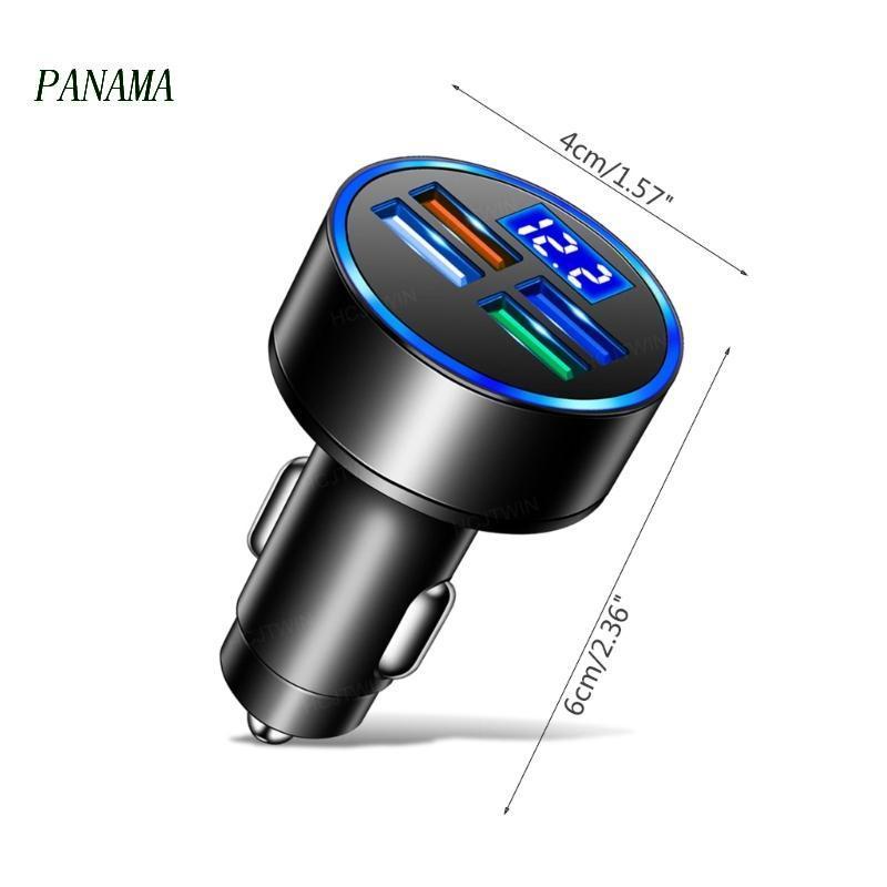 Tẩu Sạc Nhanh 4 Cổng USB Dùng Trên Xe Hơi