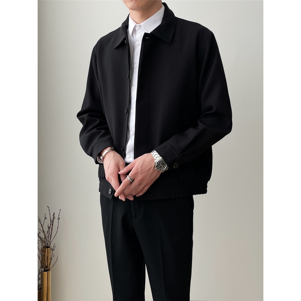 Áo Khoác Dáng Rộng Ngắn Phong Cách Hàn Quốc Thời Trang Xuân Thu 2022 Cho Nam