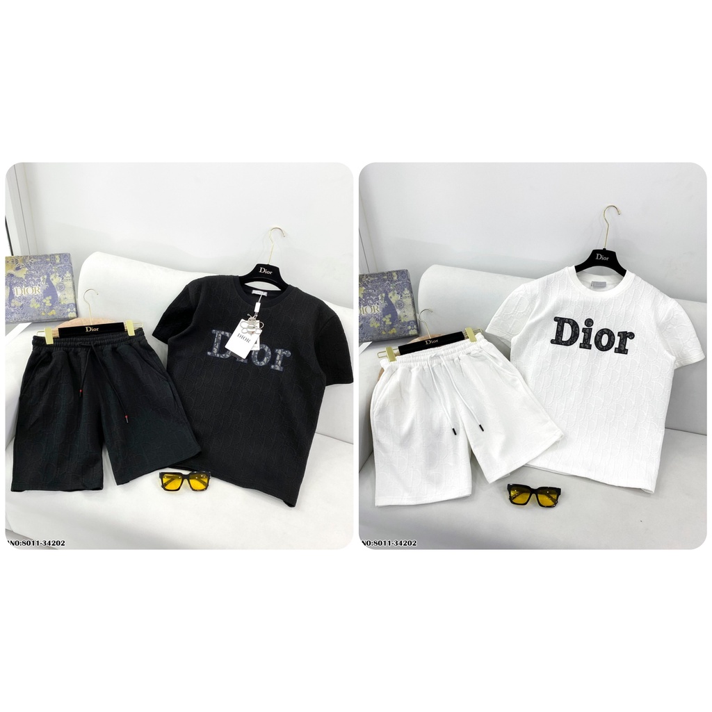 Bộ Quần Áo Di ô Nam Nữ Thêu Chữ Cực Xịn - Bộ Di ô Nam Nữ Dập Họa Tiết Nổi Siêu Đẹp