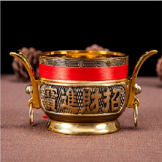 Lư hương Đồng vàng Giả Cổ cắm nhang Chữ Nổi(Siêu đẹp) nhiều size_ thờ cúng