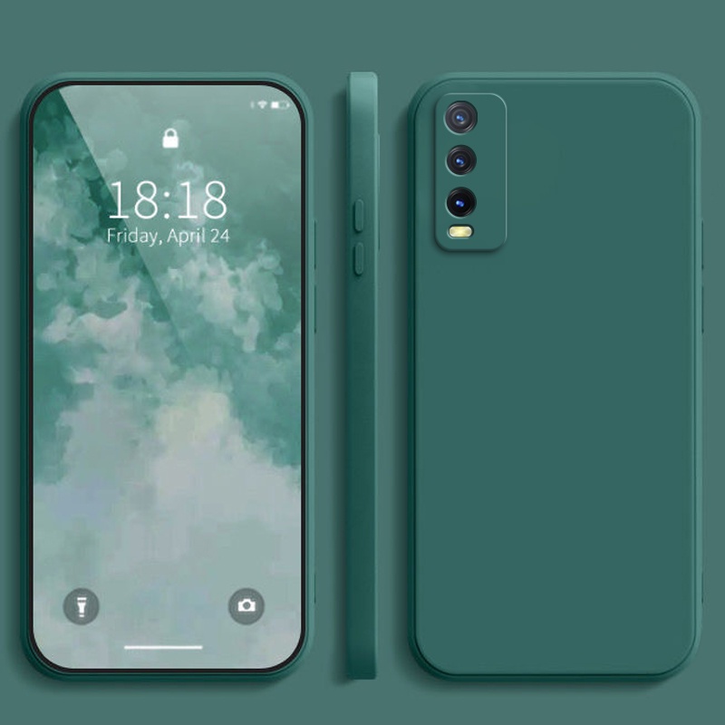 Ốp lưng Vivo Y20 Y12S Ốp Điện Thoại Màu Trơn Cho vivo Y20S Y12A Y21 Y33S  y21s T1X Y22 Y22S Y02S Y16 Y17 Y15 Y12 U10 Y11 Y50 Y30 YT