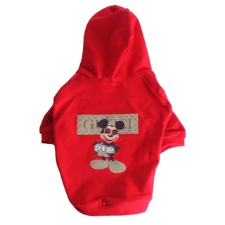 Áo hoodie hiệu gucci và moschino cho chó mèo