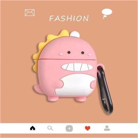 Vỏ Bảo Vệ Hộp Sạc Tai Nghe OPPO ENCO BUDS 2 Bằng Silicon Họa Tiết Hoạt Hình Dễ Thương