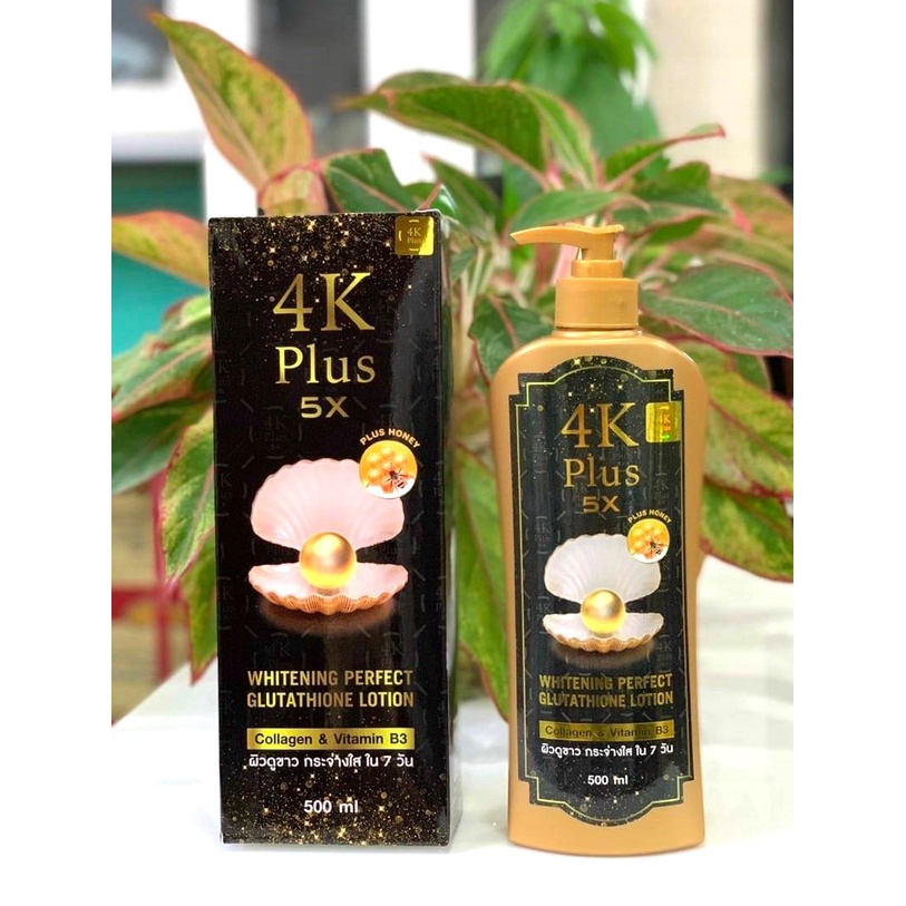 Kem Dưỡng Trắng Body 4K Plus 5X 500ml Thái Lan