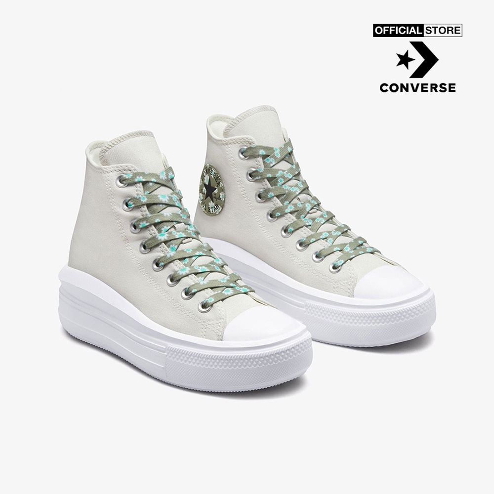 CONVERSE - Giày sneakers nữ cổ cao Chuck Taylor All Star Move A00838C-0NA0_NATURAL