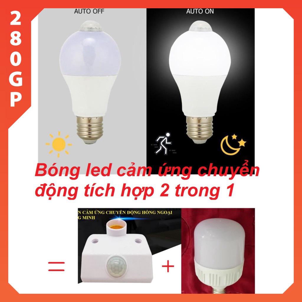 Bóng đèn led 220v cảm ứng - bóng led chiếu sáng 15W - 20W