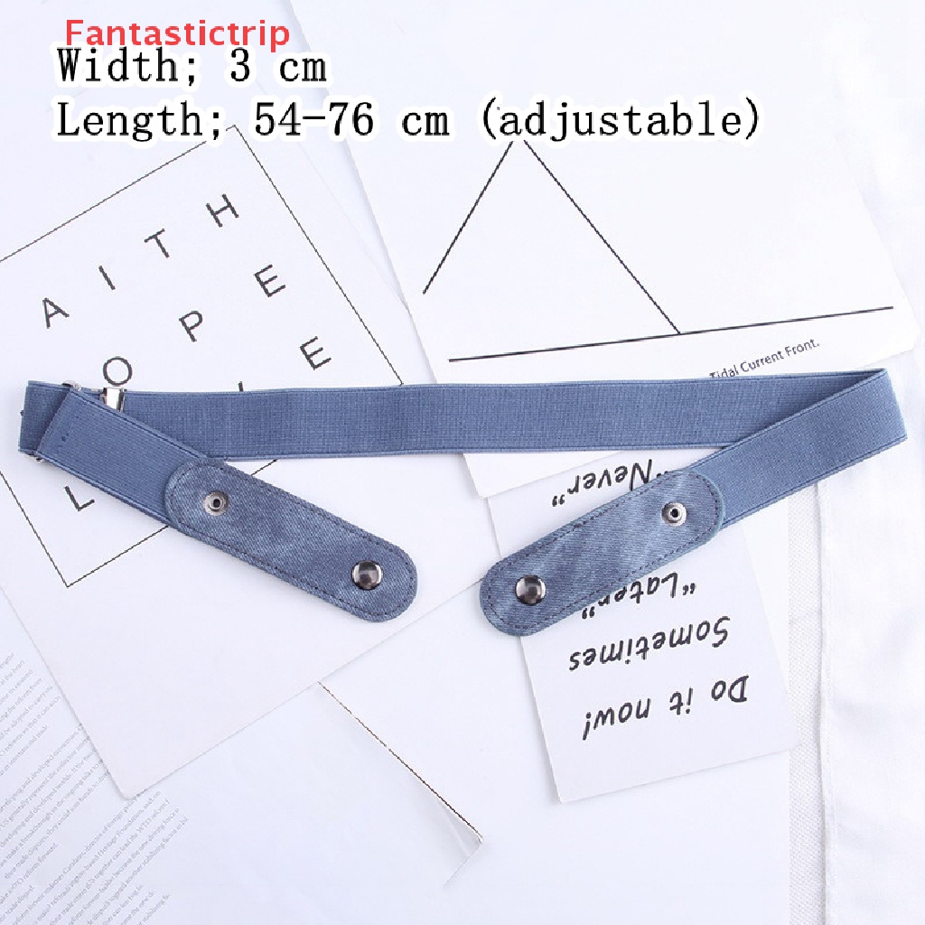 [Fantastictrip] Thắt Lưng Co Giãn Vô Hình Không Có Khóa Cài Dễ Dàng Không Cần Khoan Cho Thắt Lưng Quần Jean Nam Và Nữ Mới