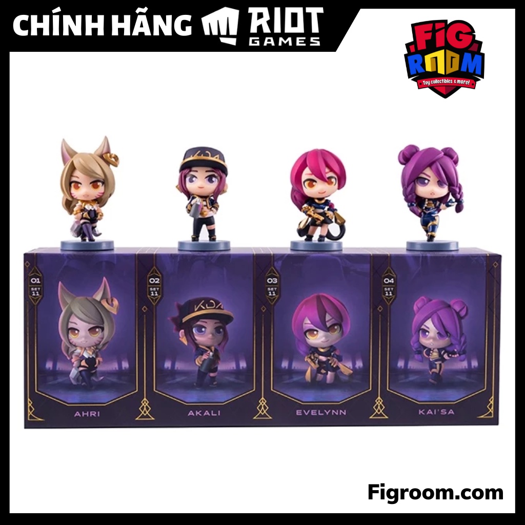 Mô hình LMHT Set KDA 4 figure 7cm - K/DA Team Minis Set