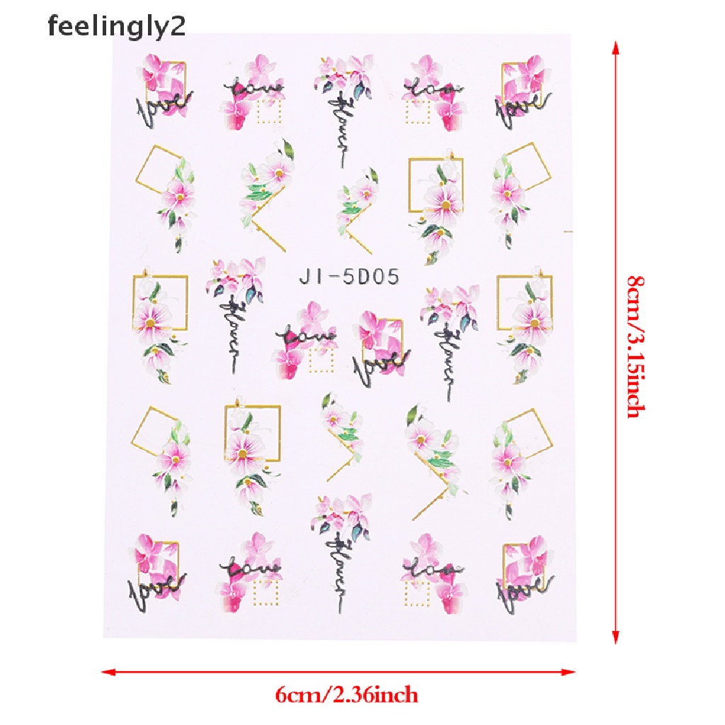 Miếng Dán Trang Trí Móng Tay 5D Bằng Acrylic Họa Tiết Hình Học Độc Đáo