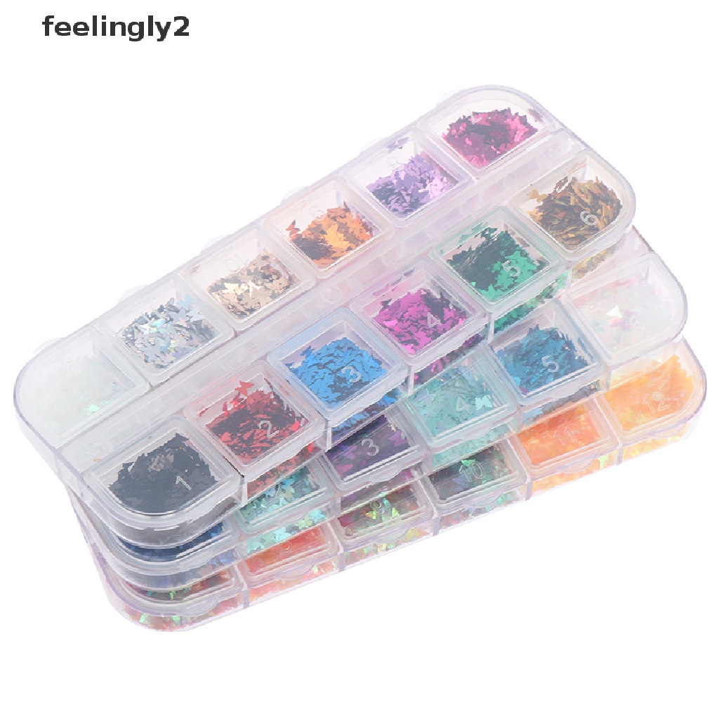 [Hàng Có Sẵn] Kim Tuyến Hình Bướm Lấp Lánh Hỗn Hợp Trang Trí Móng Tay Nghệ Thuật (F)