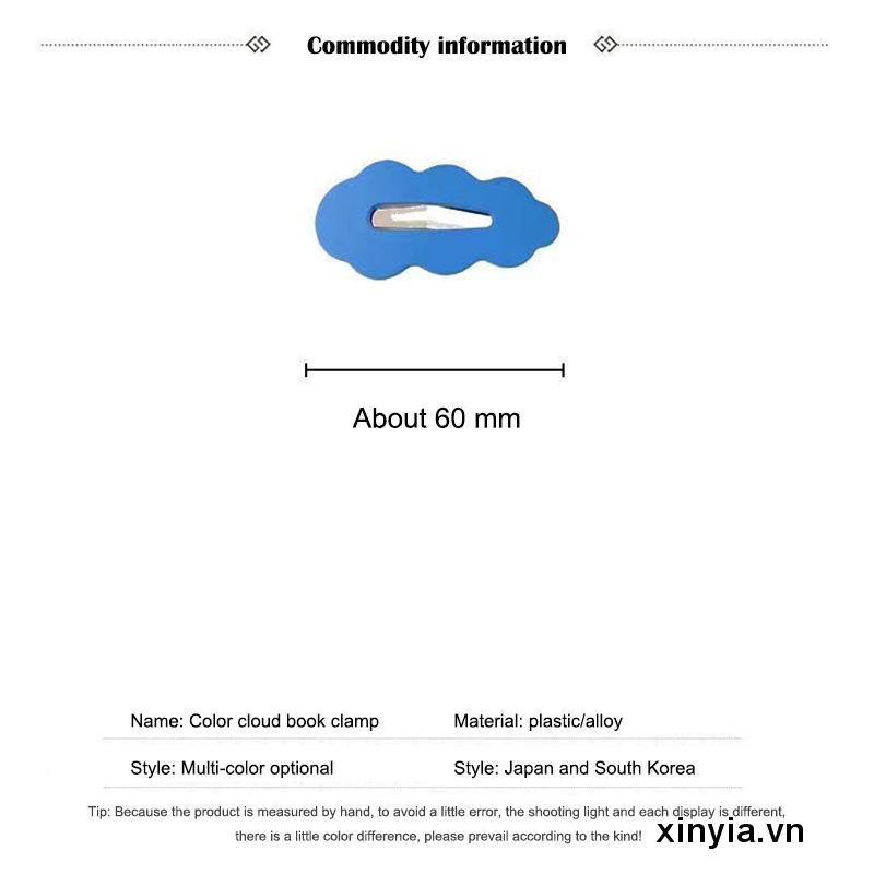 Kẹp Tóc Màu Kẹo Ngọt Phong Cách Hàn Quốc Dễ Thương Cho Nữ