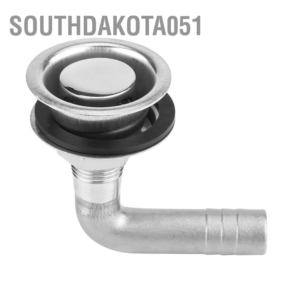 Southdakota051 90 ° Thuyền hàng hải bằng thép không gỉ Ống xả khí nạp nhiên liệu cho ống 5/8 "