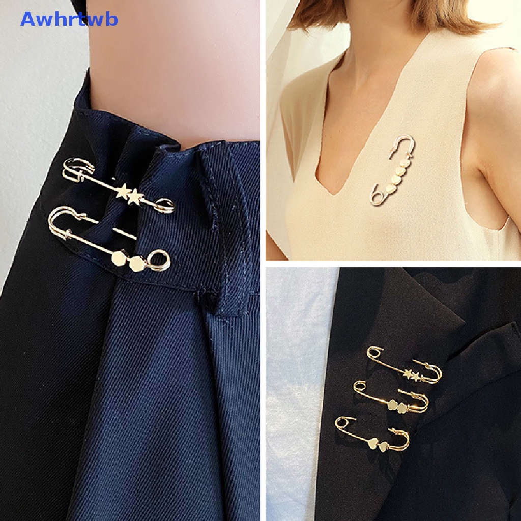 Awhrtwb Ghim Cài Thắt Lưng Quần Áo Cố Định Hình Ngôi Sao / Trái Tim Nhỏ Điều Chỉnh Được Tha