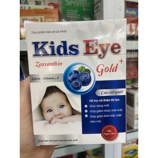 Siro kids eye gold+ giúp sáng mắt, giảm nhức mỏi mắt, giảm khô mắt nhìn mờ.
