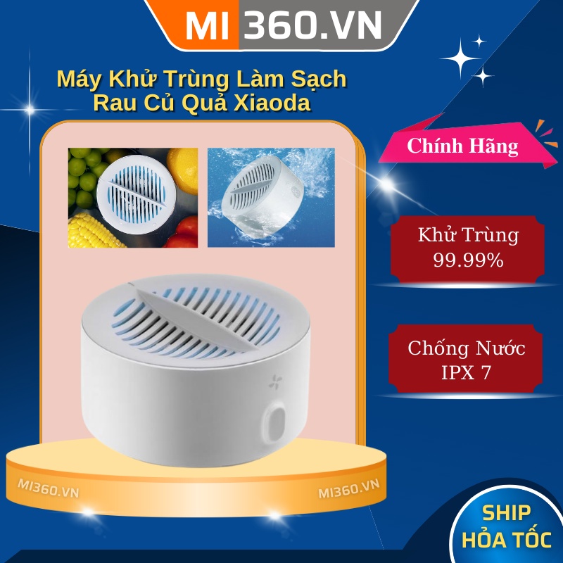 Máy Khử Trùng Làm Sạch Rau Củ Quả Xiaoda Chính Hãng - BH 6 Tháng