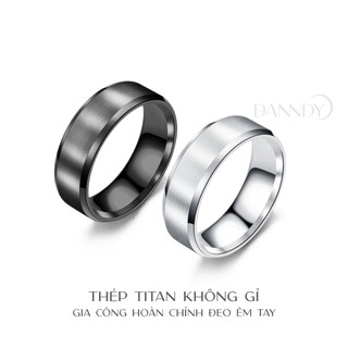 Nhẫn trơn titan nam nử,nhẫn trơn mặt xước nam nử,nhẫn cặp đơn giản tinh tế nam nử,nhẫn cặp định tình nam nử đơn giản .