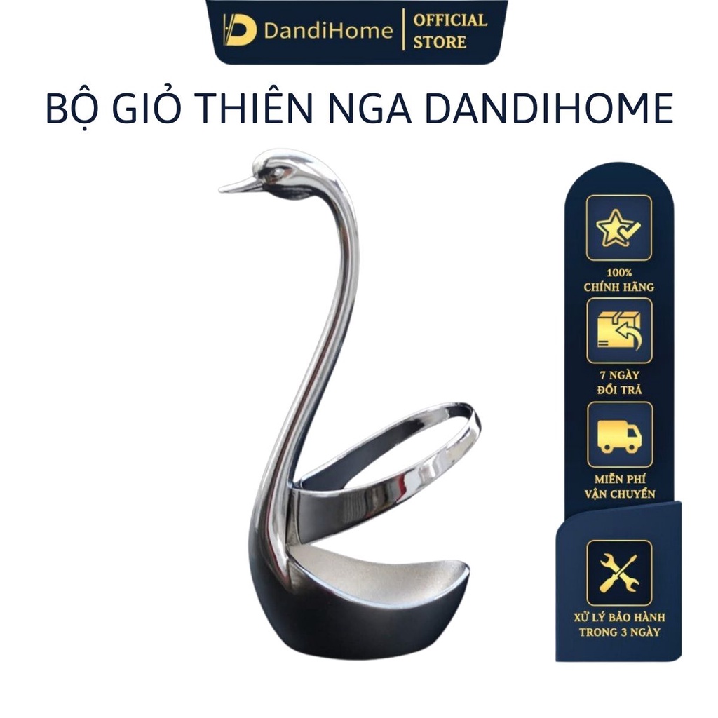 [Sale] Giỏ thiên nga đựng thìa nhĩa nhỏ cao cấp DandiHome