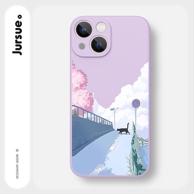 Ốp lưng JURSUE mềm dẻo hình dễ thương đẹp độc lạ Cho iPhone 16 15 14 13 12 11 Pro Max SE 2020 X XR XS ip 8 7 Plus Y2506