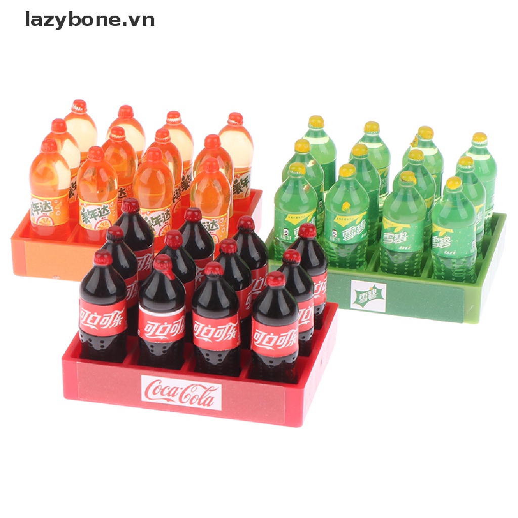1 Set Mô Hình Khay Đựng Nước Ngọt Soda Tỉ Lệ 1: 12 Trang Trí Nhà Búp Bê DIY