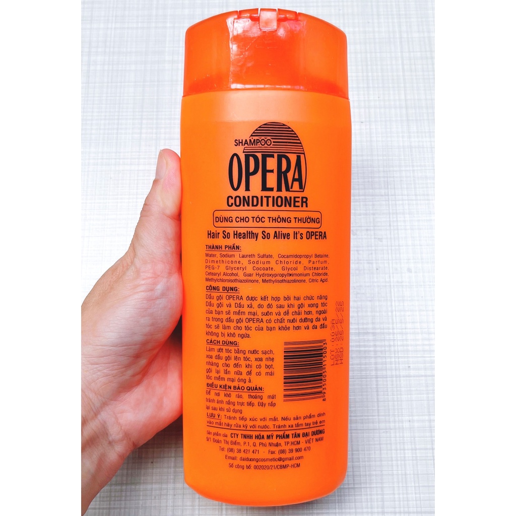 Dầu gội xả Opera chai  500ml - Dành cho tóc thường