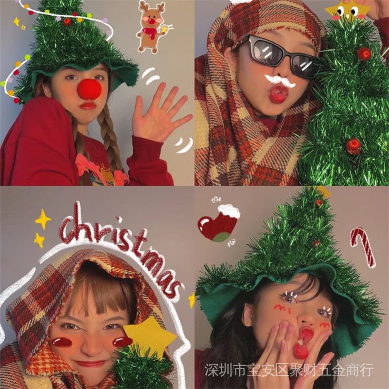 Phụ Kiện Nón Giáng Sinh / Trang Trí Cây Thông Noel Xinh Xắn