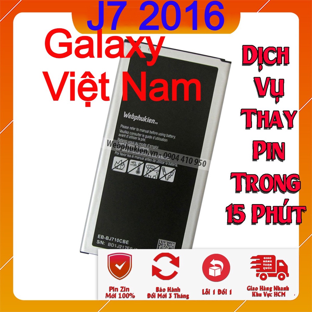 Pin Scud cho Samsung Galaxy J7 2016 (J710) - 3300mAh
