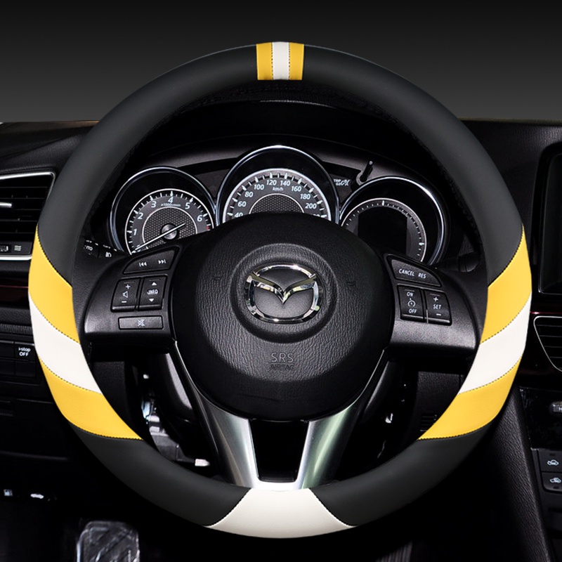 Bao Da PU Bọc Vô Lăng Xe Hơi Mazda 2 3 6 Axela Atenza Demio CX-3 CX-4 CX-5 CX5 CX 5 CX-7 CX-9