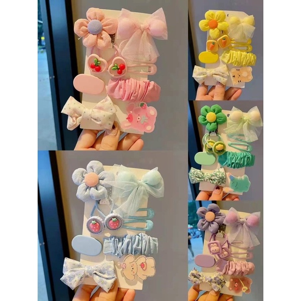 set cặp tóc bé gái mã a21