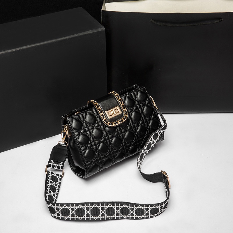 Ielgy Túi Đeo Chéo Hình Thoi Có Khóa niche Dễ Phối Đồ Cho Nữ