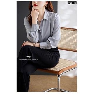 Áo sơ mi công sở chất lụa sang chảnh TK2117