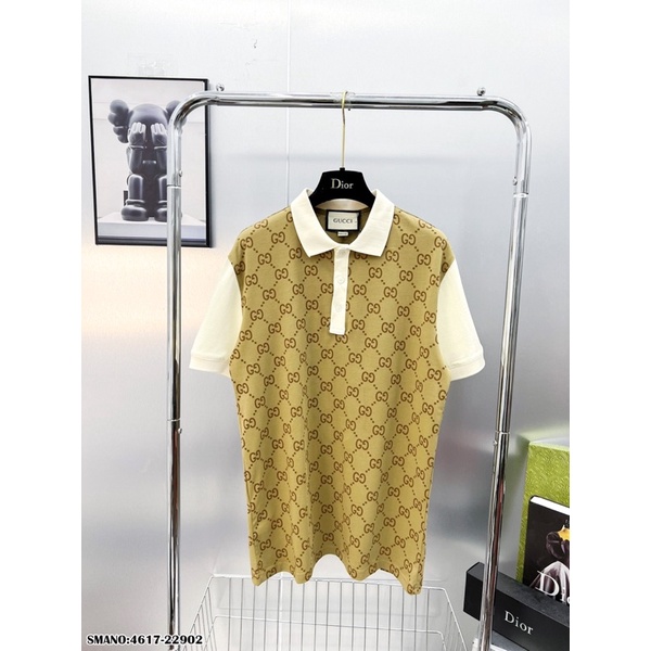 Áo Polo Nam GC In Họa Tiết Vải Cotton Mát Mịn - Áo Phông GC Nam Cổ Bẻ Cao Cấp