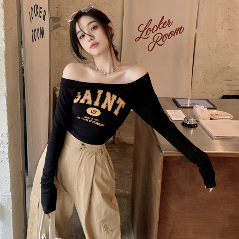 NRVP Áo Thun Nữ Dài Tay Phong Cách Hàn Quốc Mới 2023